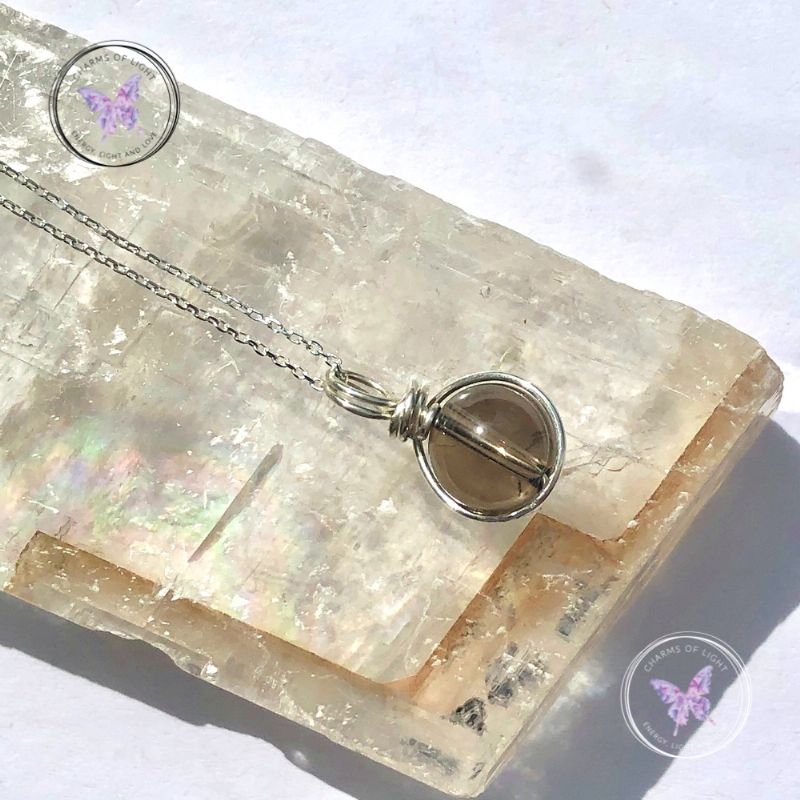 Smokey Quartz Wire Wrapped Pendant